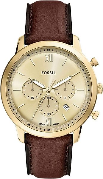 Fossil Chronograph NEUTRA FS6113, Quarzuhr, Armbanduhr, Herrenuhr, Lederarm günstig online kaufen