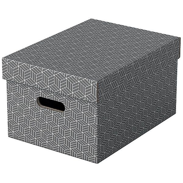 ESSELTE Aufbewahrungsbox 3 Aufbewahrungsboxen HOME grau günstig online kaufen