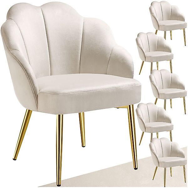tectake Esszimmerstuhl Cocktailsessel (Set, 6 St), günstig online kaufen