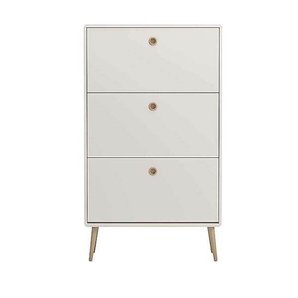 ebuy24 Softline Schuhschrank 3 Klaptüren Weiß günstig online kaufen