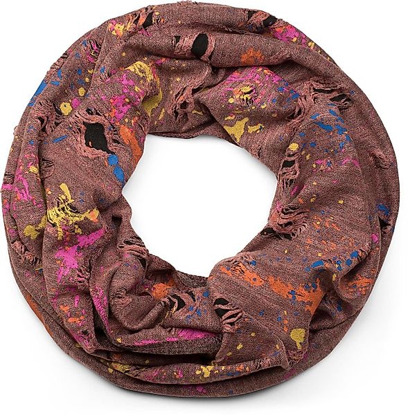 styleBREAKER Loop Loop mit Farbklecksen im günstig online kaufen