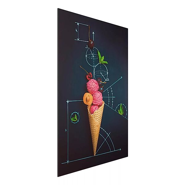 Alu-Dibond Bild Küche - Hochformat 2:3 Geometrie im Sommer günstig online kaufen