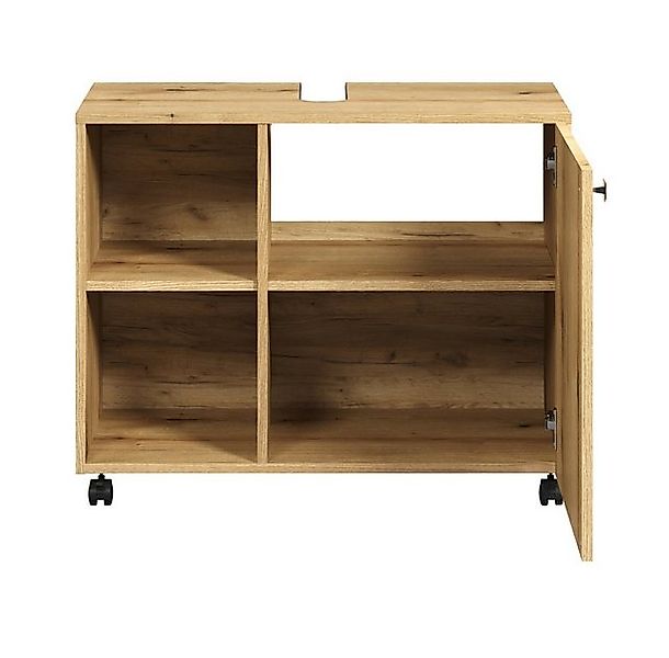 Furn.Design Waschbeckenunterschrank Bliss (Badschrank in Evoke Eiche mit sc günstig online kaufen