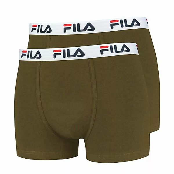 FILA Herren Boxer Shorts, 2er Pack - Baumwolle, einfarbig günstig online kaufen
