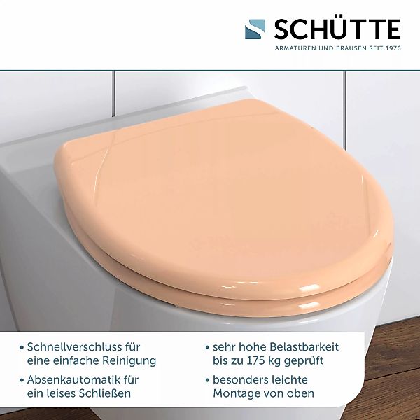 Schütte WC-Sitz, mit Absenkautomatik und Schnellverschlusstechnik günstig online kaufen