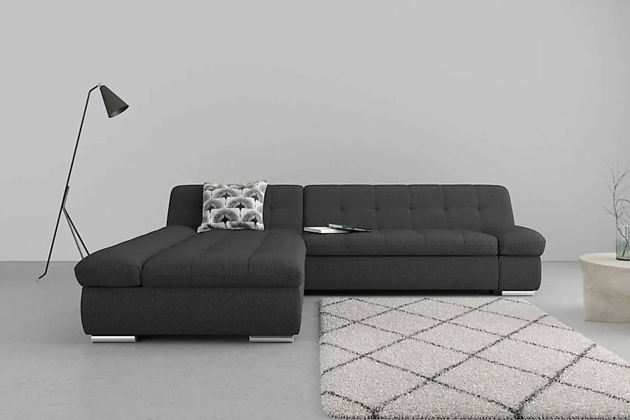 DOMO collection Ecksofa »Mona L-Form«, wahlweise mit Bettfunktion günstig online kaufen