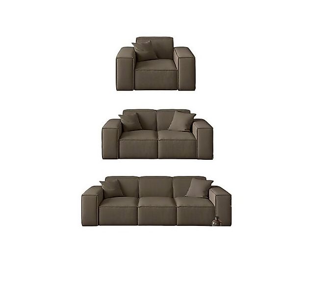 Fun Möbel Polstergarnitur Sofaset Designersofa CELES 3-2-1 in Stoff inkl. 5 günstig online kaufen