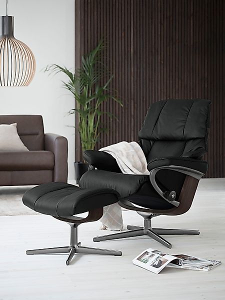 Stressless Relaxsessel "Reno", mit Cross Base, Größe S, M & L, Holzakzent W günstig online kaufen