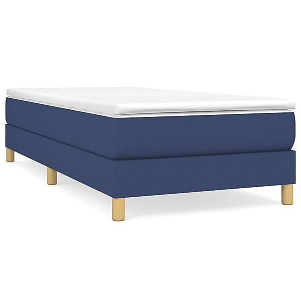 Vidaxl Boxspringbett Blau 90x190 Cm Stoff günstig online kaufen