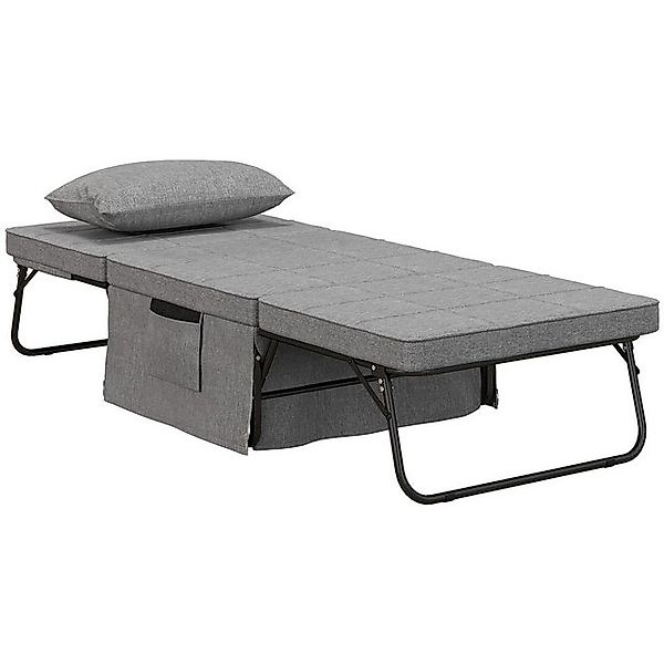 MC Star Klappbett 4-in-1 Einzelbett Gästebett Sessel Ottomane, 8 cm Matratz günstig online kaufen