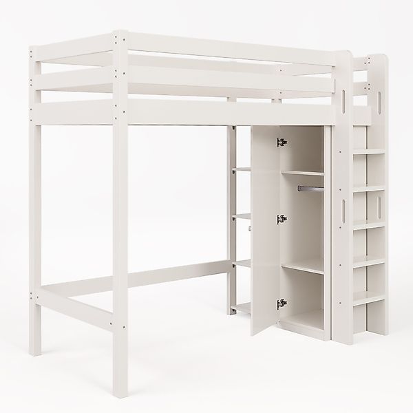 BlingBin Hochbett Kinderbett Einzelbett Jugendbetten 90×200CM günstig online kaufen