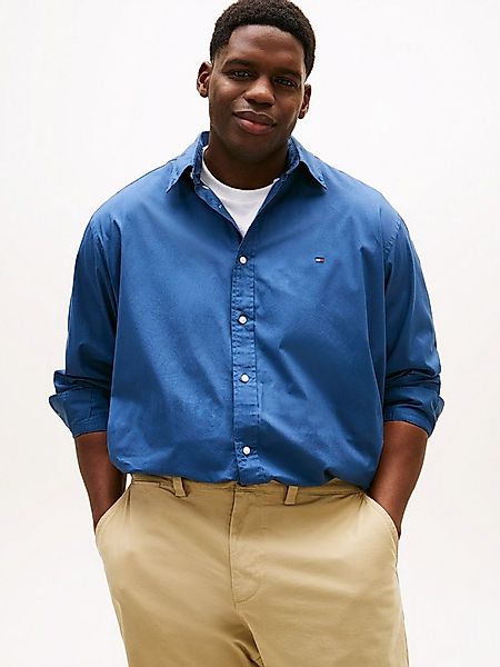 Tommy Hilfiger Big & Tall Langarmhemd BT - FLEX POPLIN SOLID Große Größen, günstig online kaufen