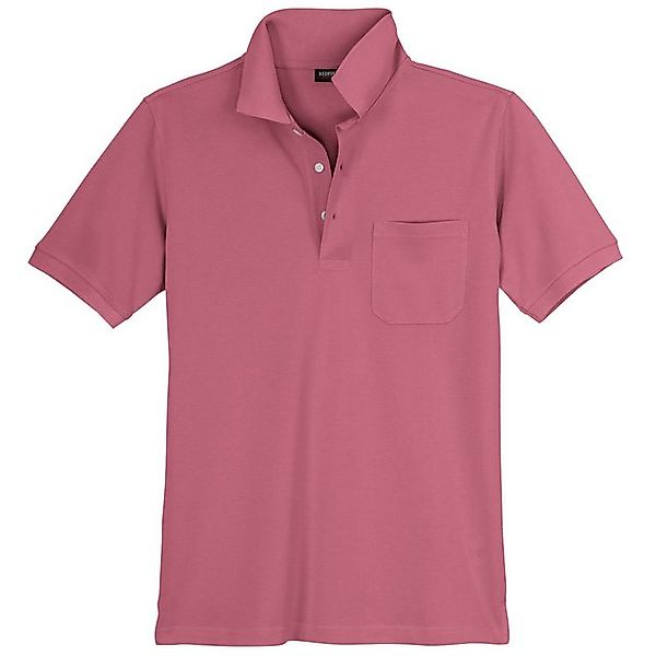 redfield Poloshirt Redfield Ralph Übergrößen Poloshirt dunkelrosa günstig online kaufen