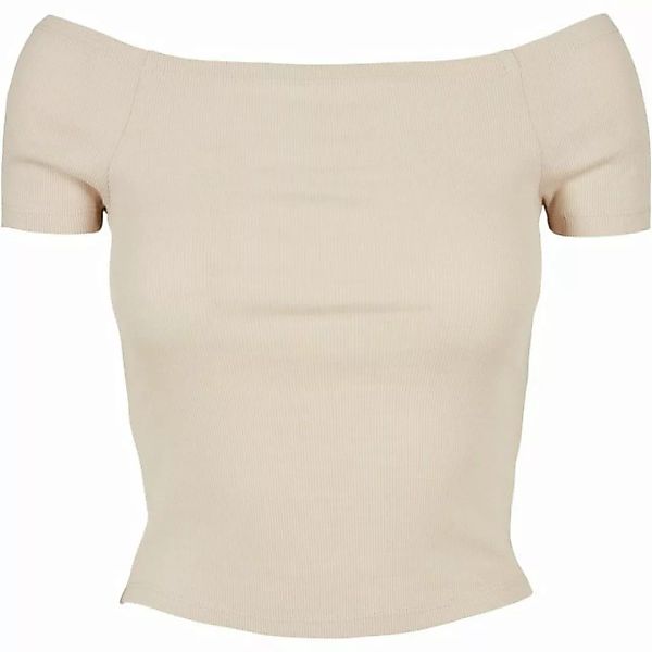 URBAN CLASSICS T-Shirt Urban Classics Damen Ladies Off Shoulder Rib Tee günstig online kaufen