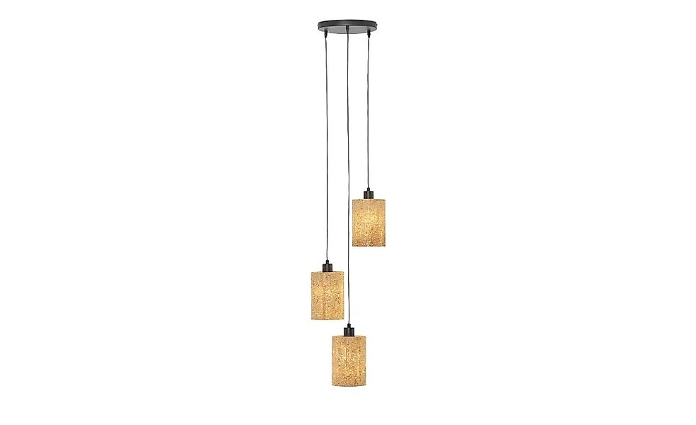 KHG Pendelleuchte  Cork ¦ holzfarben ¦ Maße (cm): H: 150  Ø: 25 Lampen & Le günstig online kaufen