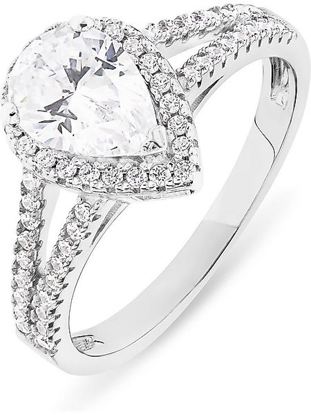FAVS Silberring FAVS Damen-Damenring 925er Silber 1 Zirkonia, Zirkonia, syn günstig online kaufen