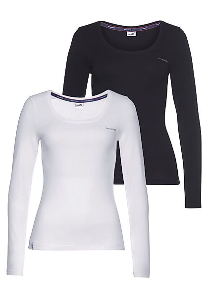 KangaROOS Langarmshirt (Packung, 2-tlg., 2er-Pack) Langarm, günstig online kaufen
