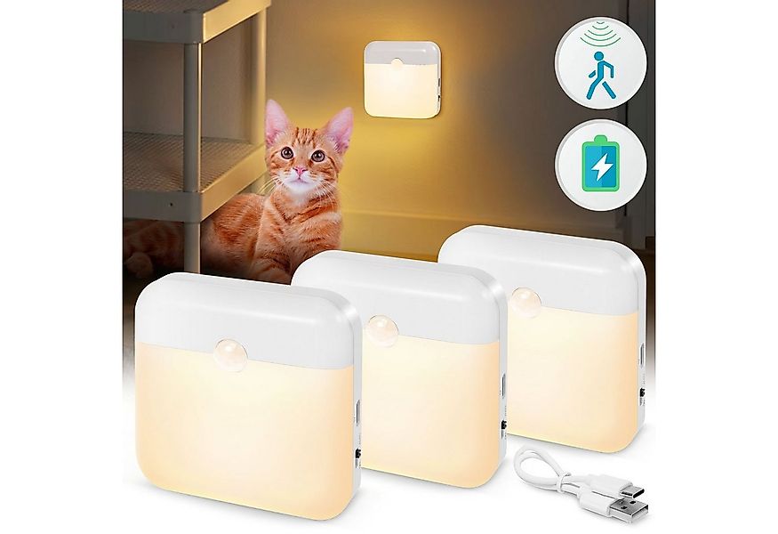 Jibenhome Nachtlicht LED Nachtlicht Kinder mit Bewegungsmelder, USB günstig online kaufen