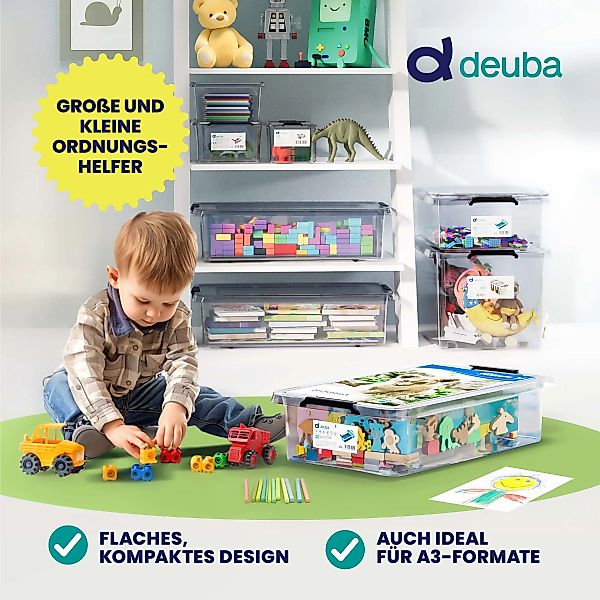 Aufbewahrungsbox 6er-Set Transparent 60x40x17cm 30L günstig online kaufen