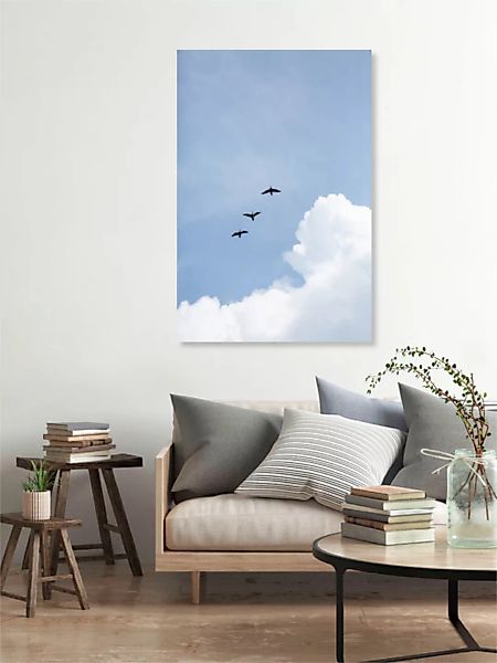 Poster / Leinwandbild - Flying Home günstig online kaufen