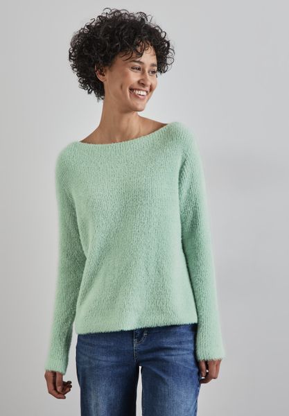 STREET ONE Strickpullover mit U-Boot-Ausschnitt günstig online kaufen