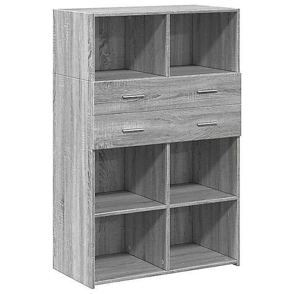 vidaXL Highboard Highboard Grau Sonoma 80x42,5x124 günstig online kaufen