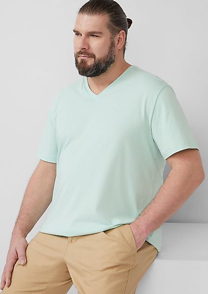 s.Oliver Kurzarmshirt T-Shirt Jersey-T-Shirt mit V-Ausschnitt günstig online kaufen