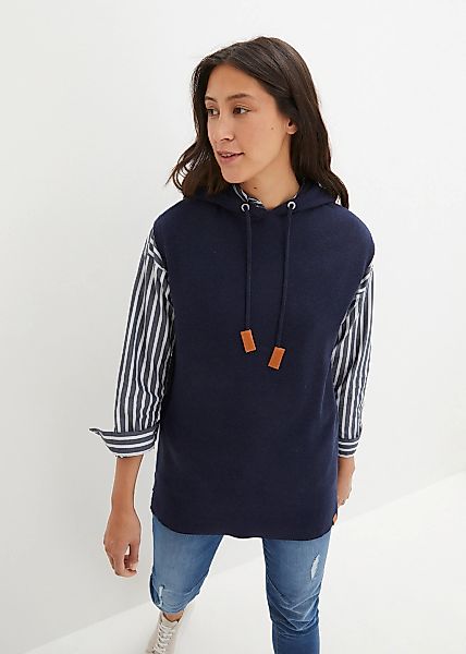 bonprix Pullunder Kapuzen-Pullunder, oversized günstig online kaufen