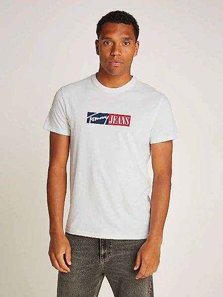 Tommy Jeans Plus Rundhalsshirt "TJM SLIM ENTRY GRAPHIC TEE EXT" in Großen G günstig online kaufen