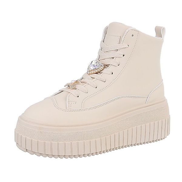 Ital-Design Damen Schnürschuhe Freizeit Schnürstiefelette (87451795) günstig online kaufen