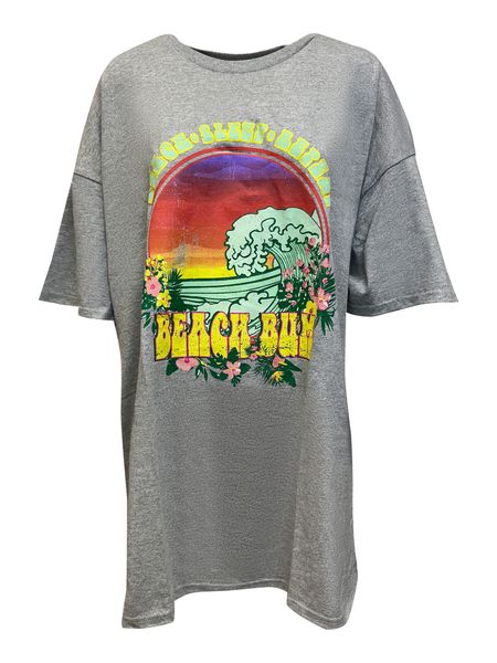 Worldclassca T-Shirt Worldclassca Oversized BEACH BUM günstig online kaufen