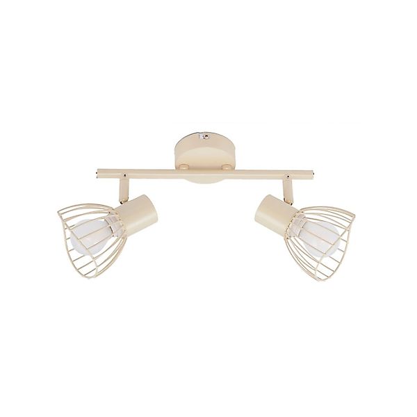 Lindby Deckenlampe Piena 10031112 Modern in Creme aus Metall 2-flammig E14 günstig online kaufen
