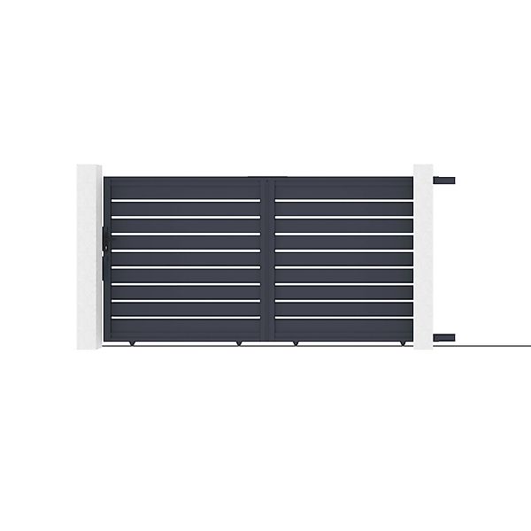 Casanoov Schiebetor 3 5M Vogel H 180Cm & Gartentür 1M Vogel H 180Cm Alumini günstig online kaufen