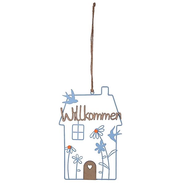 UNUS HOME Wanddekoobjekt Aufhänger Willkommen (30cm), günstig online kaufen