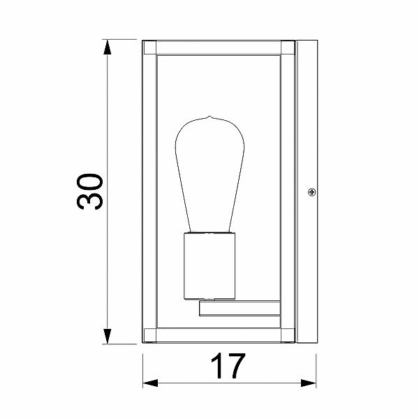 Wandleuchte Frame, titan-goldfarben, Höhe 30 cm, Stahl günstig online kaufen