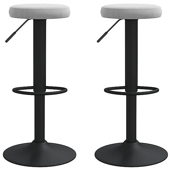 vidaXL Barhocker Barhocker 2 Stk. Hellgrau günstig online kaufen