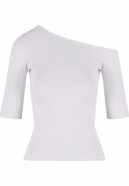 URBAN CLASSICS T-Shirt "Urban Classics Ladies Organic Asymmetric Rib Tee" 1 günstig online kaufen