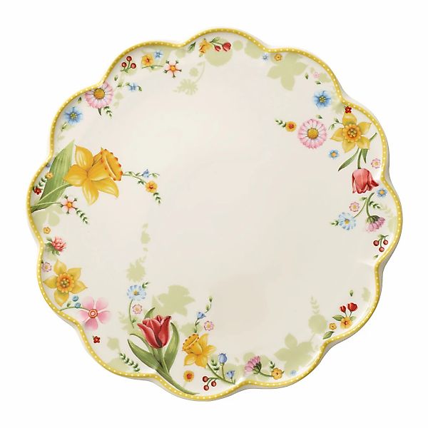 Villeroy & Boch Tortenplatte "Tortenplatte Spring Awakening ø 32,6 cm bunt" günstig online kaufen