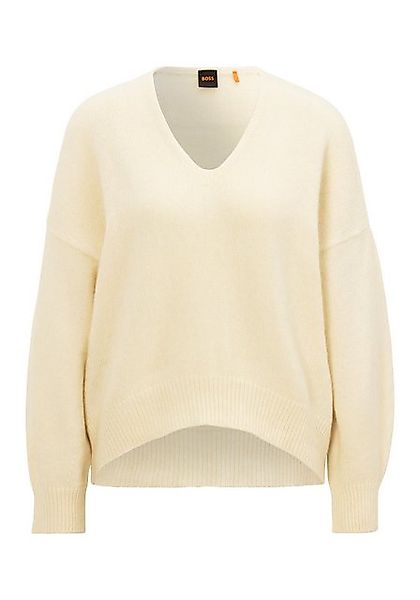 BOSS ORANGE Strickpullover Fondys Premium Damenmode mit V-Ausschnitt günstig online kaufen