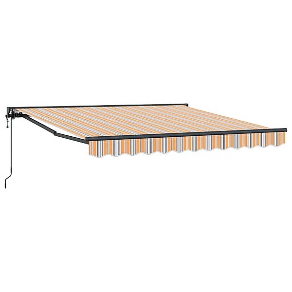 vidaXL Einziehbare Markise Blau und Orange 350 x 250 cm 3330302 günstig online kaufen