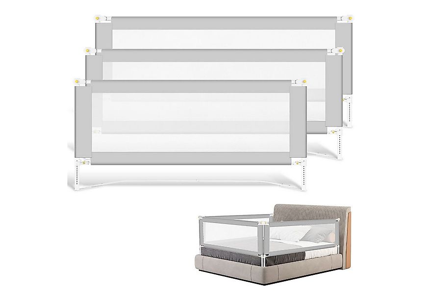 Clanmacy Bettschutzgitter 3x Bettgitter Kinderbettgitter Bettschutzgitter K günstig online kaufen