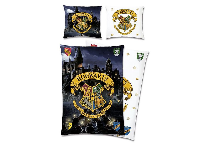 BERONAGE Kinderbettwäsche Harry Potter Hogwarts Bettwäsche Biber / Flanell günstig online kaufen