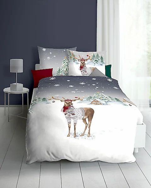 Kaeppel Bettwäsche »Weihnachtshirsch« günstig online kaufen