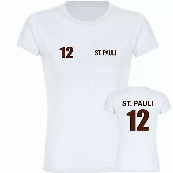 multifanshop T-Shirt Damen St. Pauli - Trikot 12 - Frauen günstig online kaufen