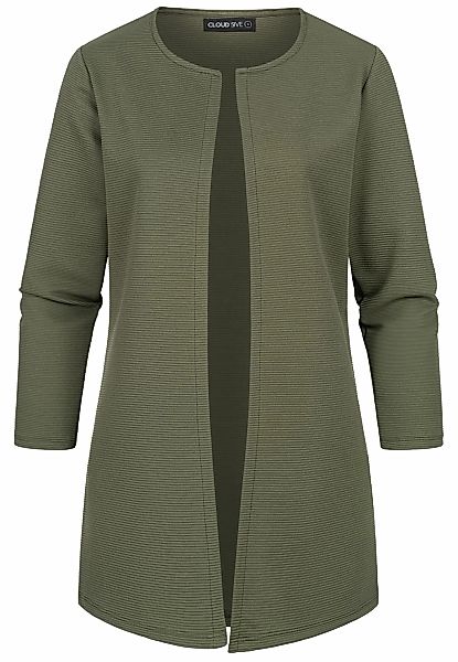 CLOUD 5IVE Strickjacke "CLOUD 5IVE Strickjacke offener ribbed Cardigan" 1 S günstig online kaufen