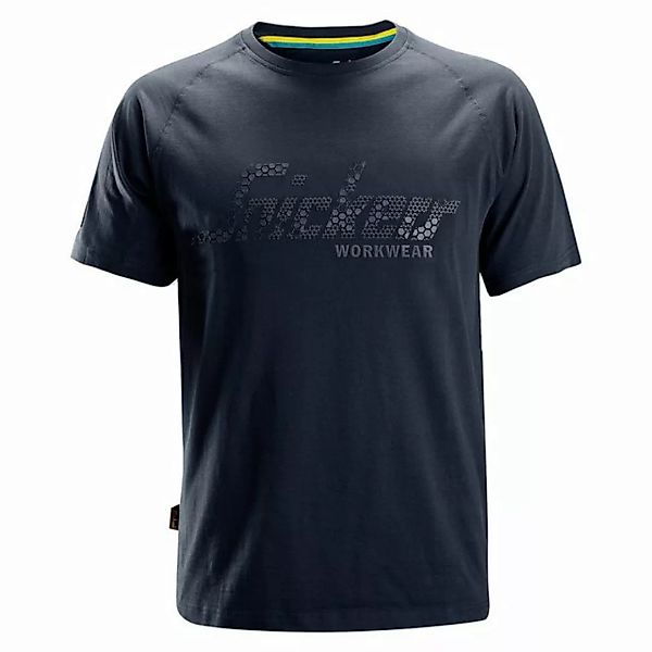 Snickers Workwear T-Shirt Snickers T-Shirt marine mit 3D Logo günstig online kaufen
