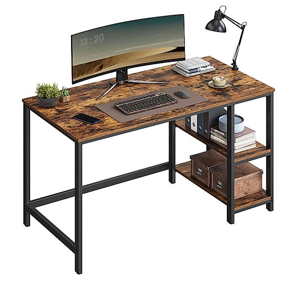 VASAGLE Schreibtisch Computertisch, 120/140cm Bürotisch mit günstig online kaufen