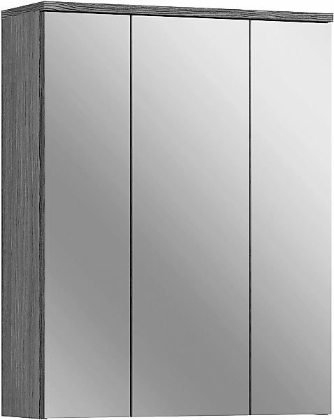 welltime Badezimmerspiegelschrank "Lucca, Breite 60cm, 3 Spiegeltüren, 9 Fä günstig online kaufen