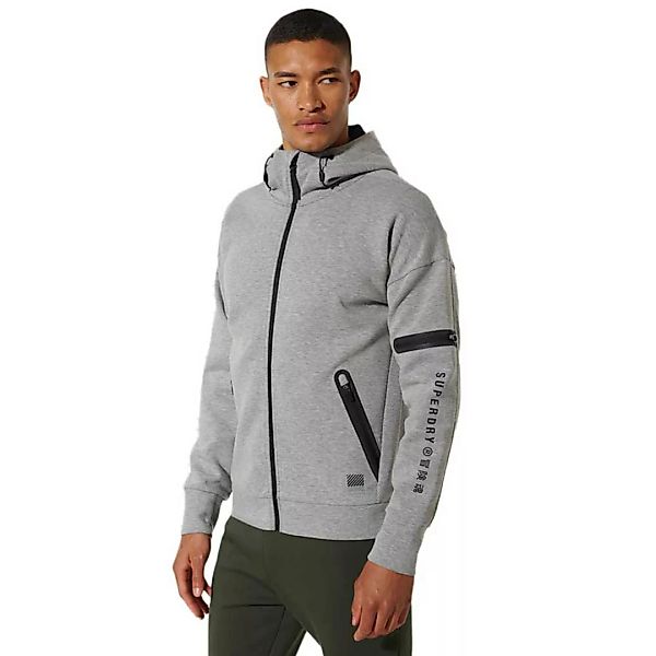 Superdry Gymtech Sweatshirt Mit Reißverschluss L Grey Marl günstig online kaufen