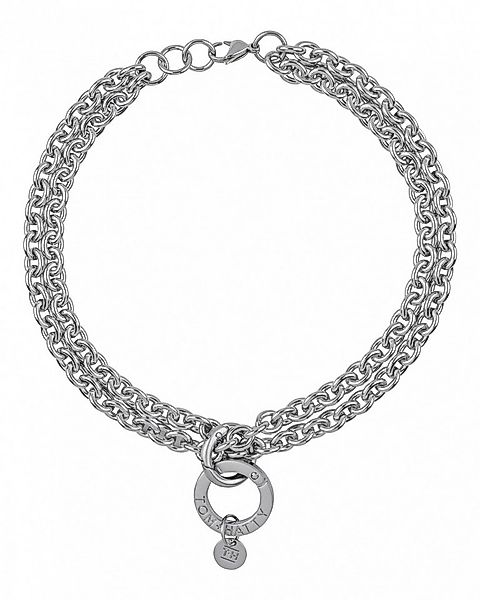 TOM+HATTY Kette mit Anhänger - Silberne Kette - Doppelkette - Halskette mit günstig online kaufen